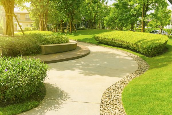 Cement Walkway Installation in La Quinta