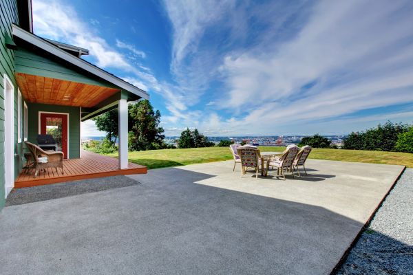 Backyard Concrete Paving in La Quinta