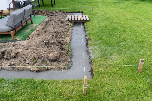 Cement Footer Installation in La Quinta